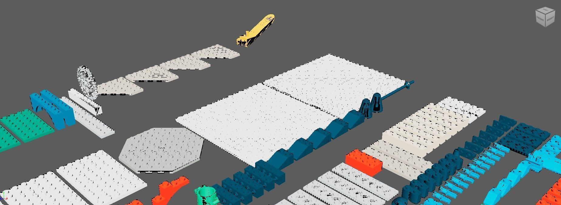 PixelBricks3D - Lego Winter Village Market  3D print model_9