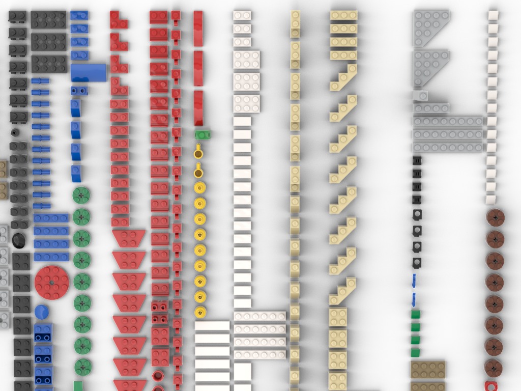 PixelBricks3D - Lego Winter Village Market  3D print model_3