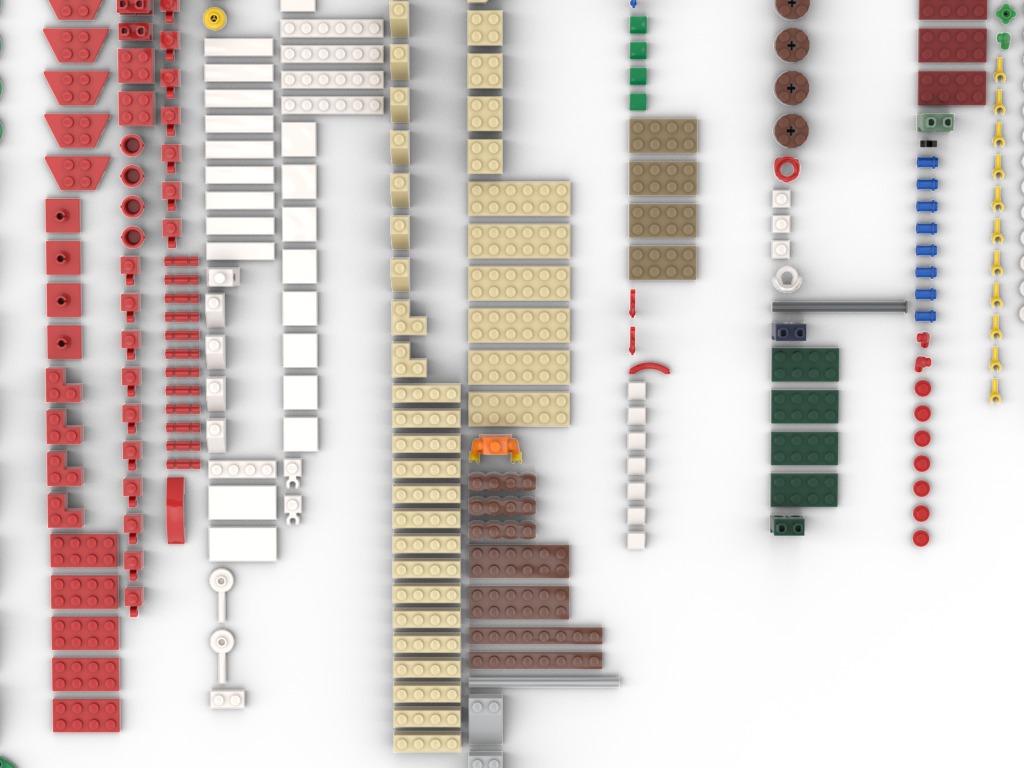 PixelBricks3D - Lego Winter Village Market  3D print model_8