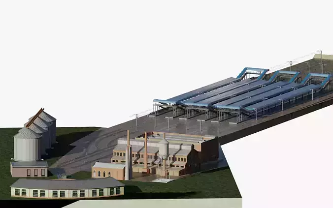 FICTIONAL TRAIN DEPOT AND STATION 