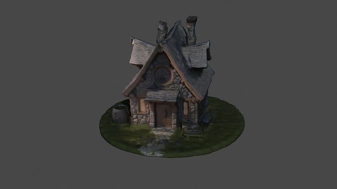 Medival Stone House Free 3D model