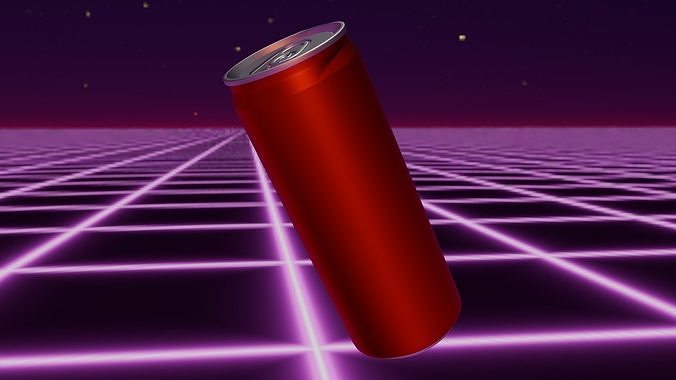 Red can Free 3D model