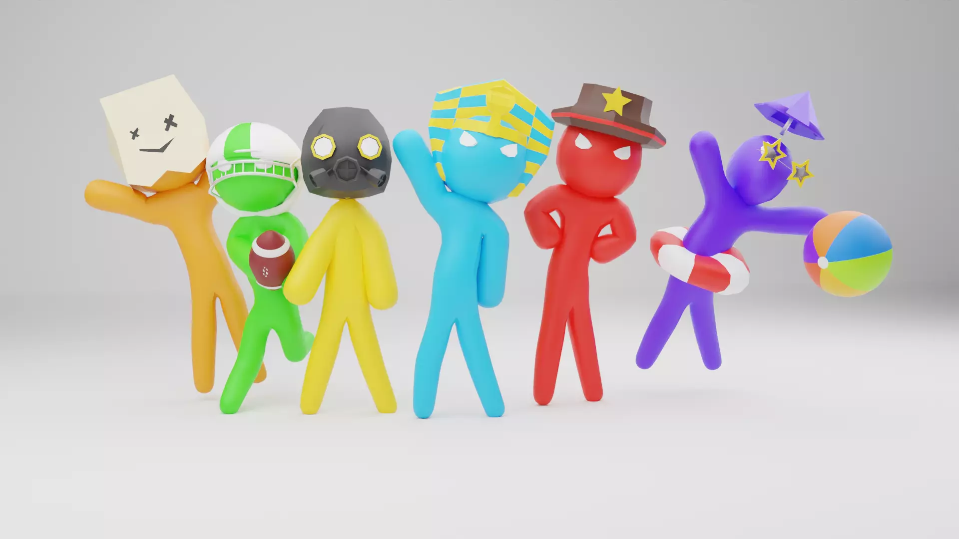 Characters Free low-poly 3D model