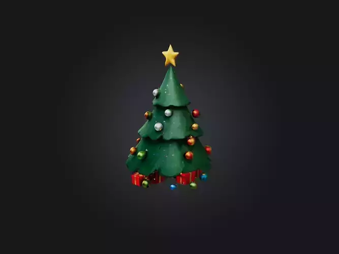 Cartoon Christmas Tree