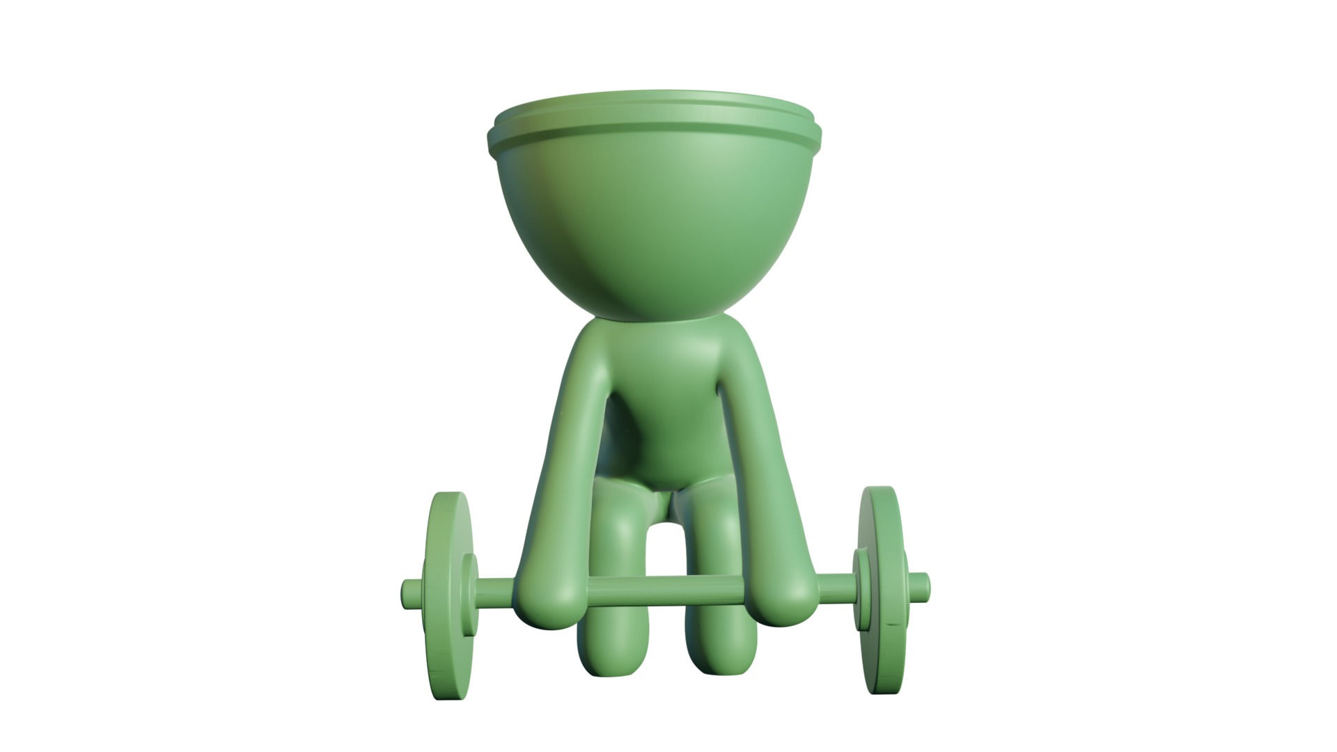 Flower Pot Weights 3D print model_3
