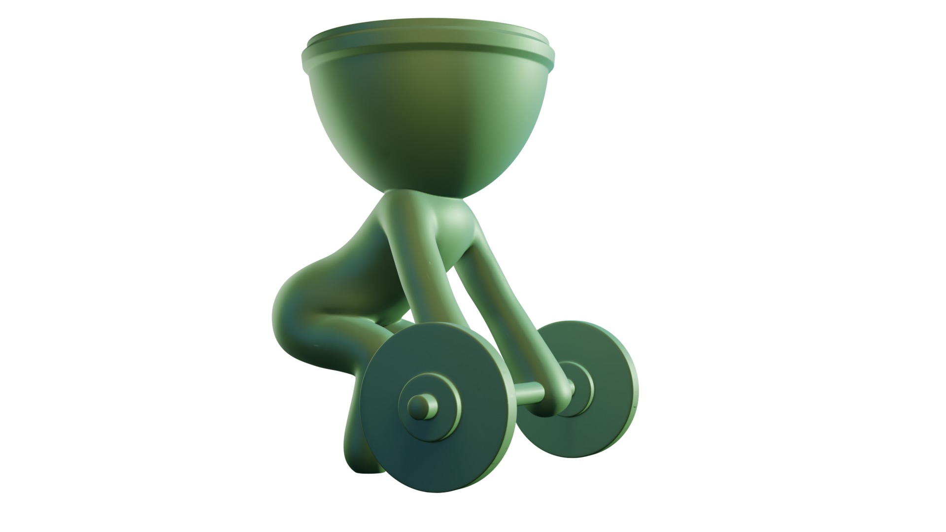 Flower Pot Weights 3D print model_4