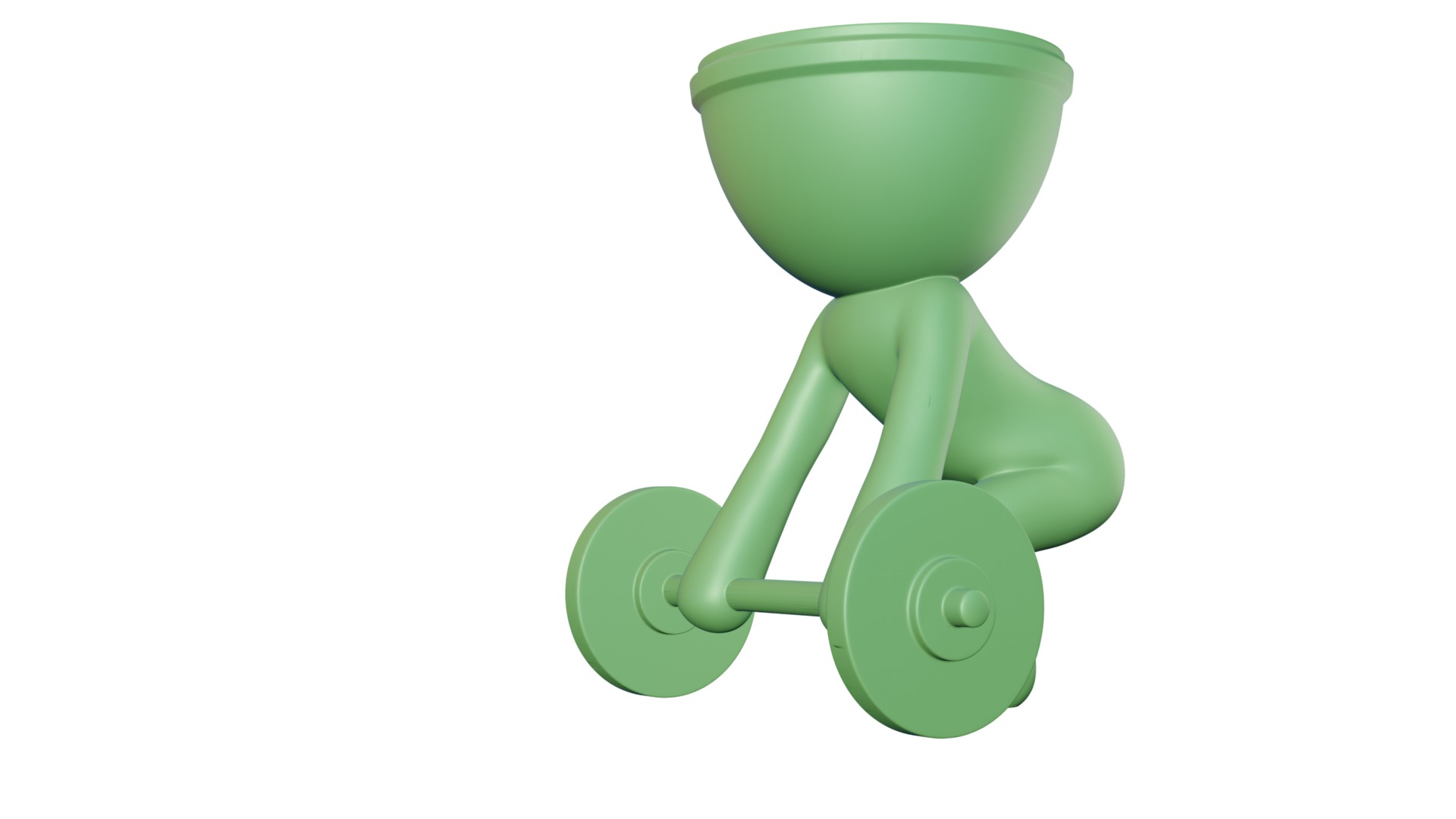 Flower Pot Weights 3D print model_5