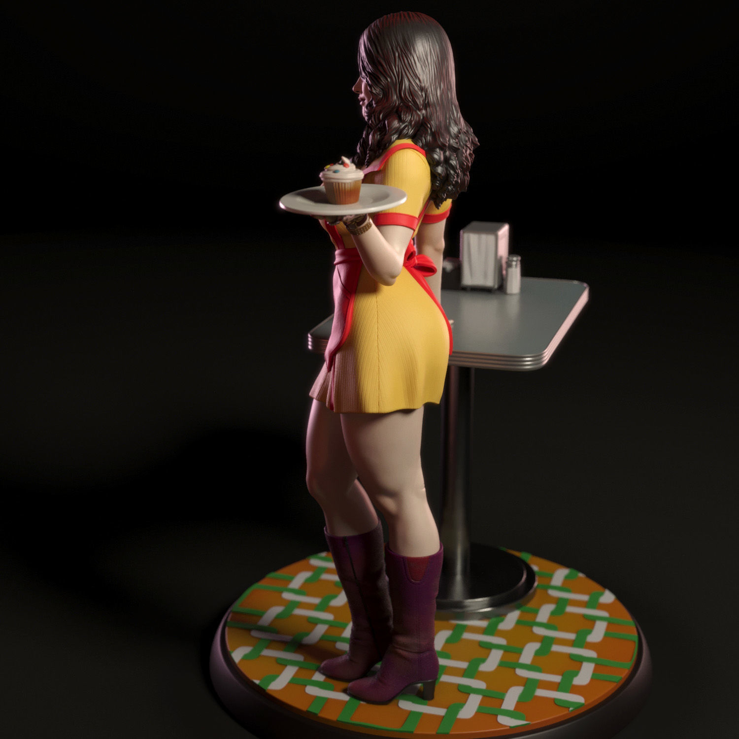 Max Black from Two Broke Girls 3D print model_6