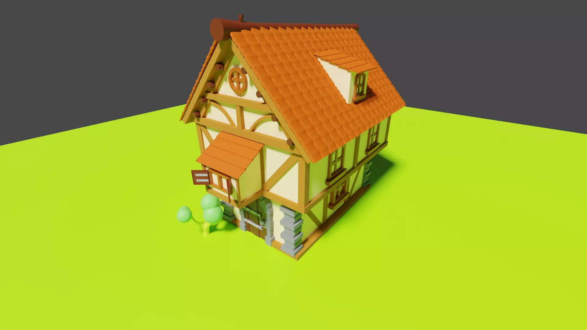 house Free low-poly 3D model_0