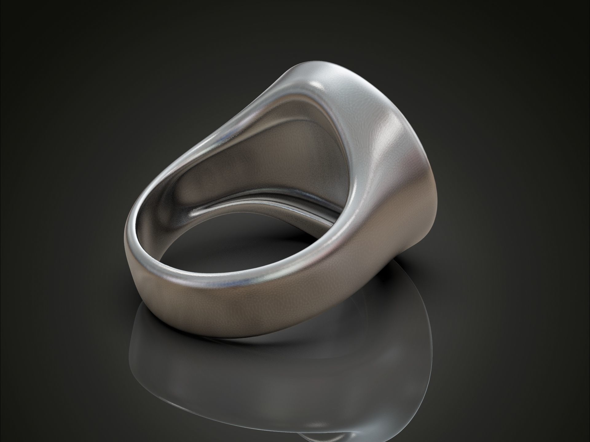 Angry Gorilla Statement Ring Round Detailed 3D print model_6