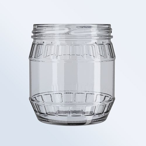 Glass Jar with filling 3D model