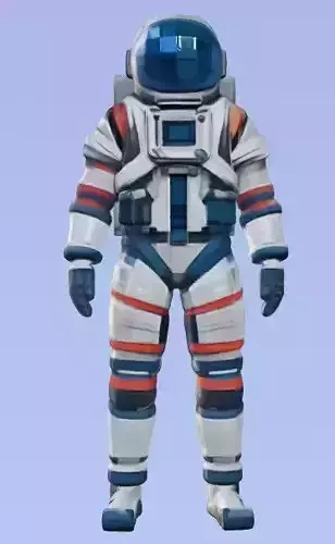 Lowpoly astronaut 3D model