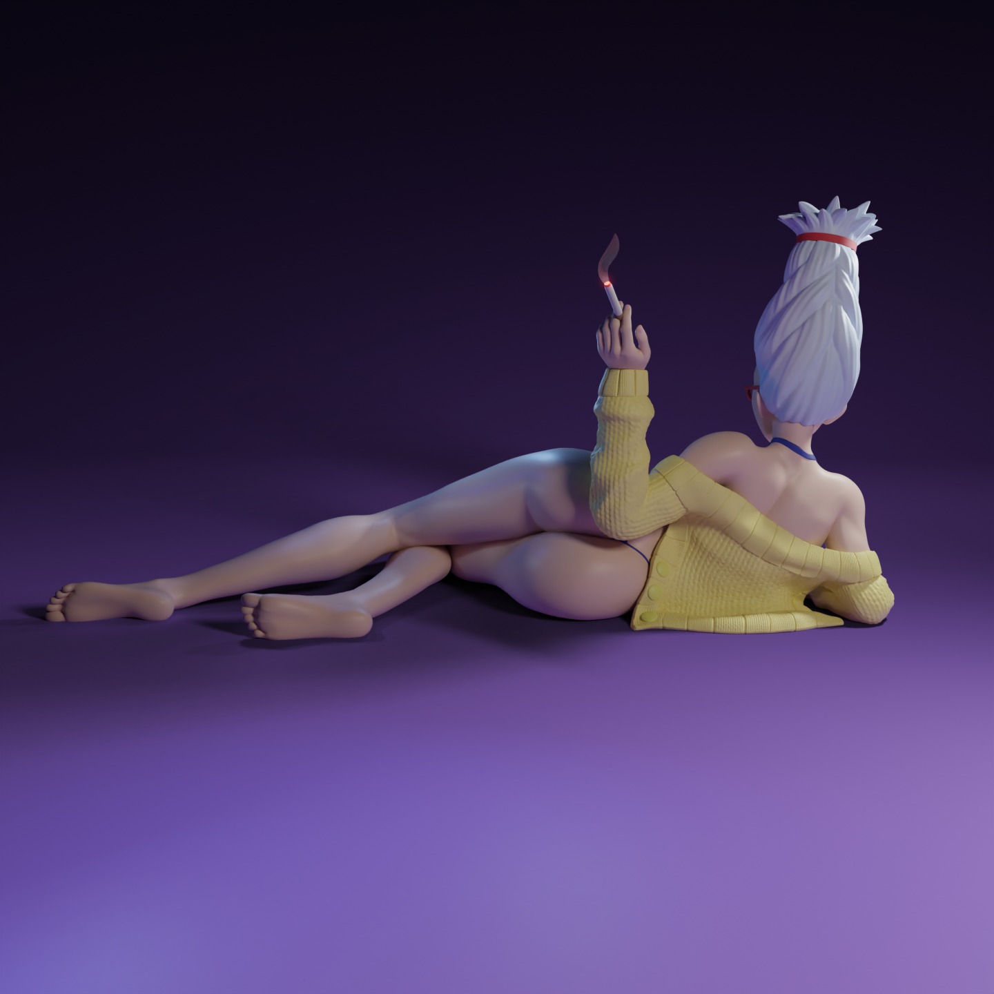 Seiko Ayase from Dandadan anime  3D print model_8