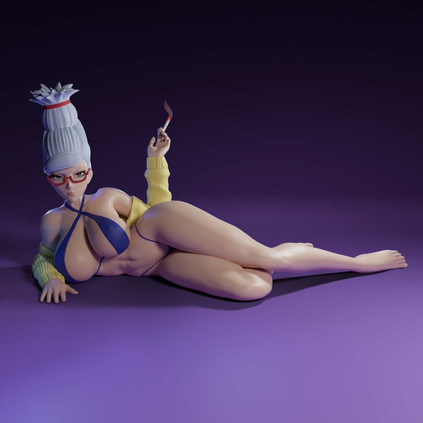 Seiko Ayase from Dandadan anime  3D print model_1