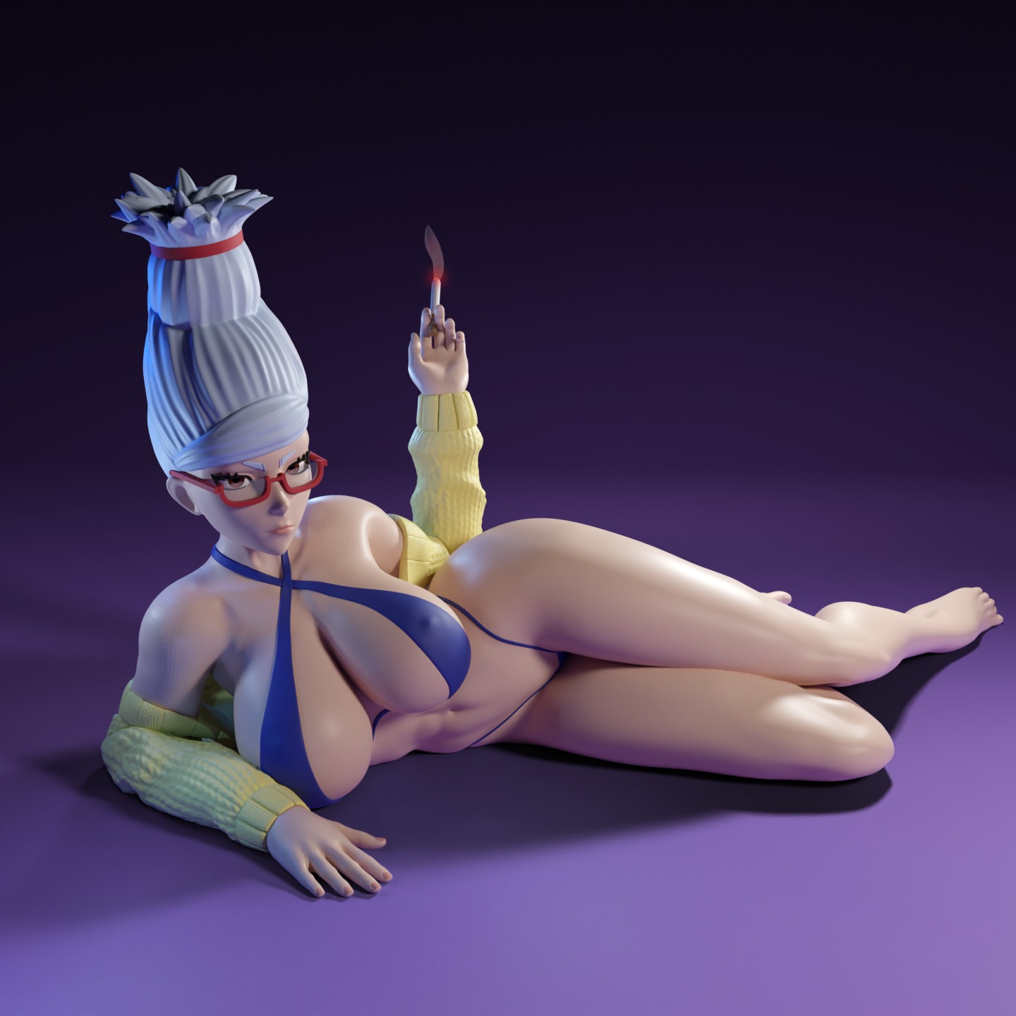 Seiko Ayase from Dandadan anime  3D print model_3