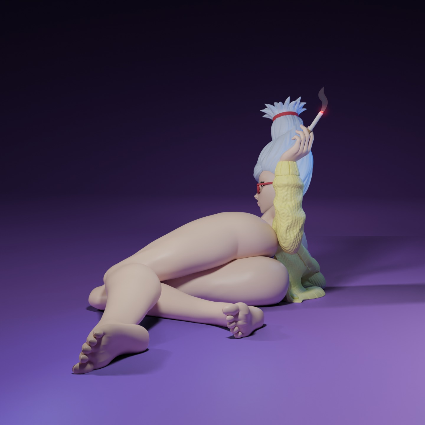 Seiko Ayase from Dandadan anime  3D print model_10