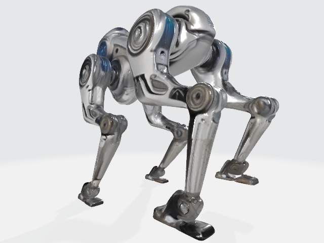 quadrupedal robot 3D model_6