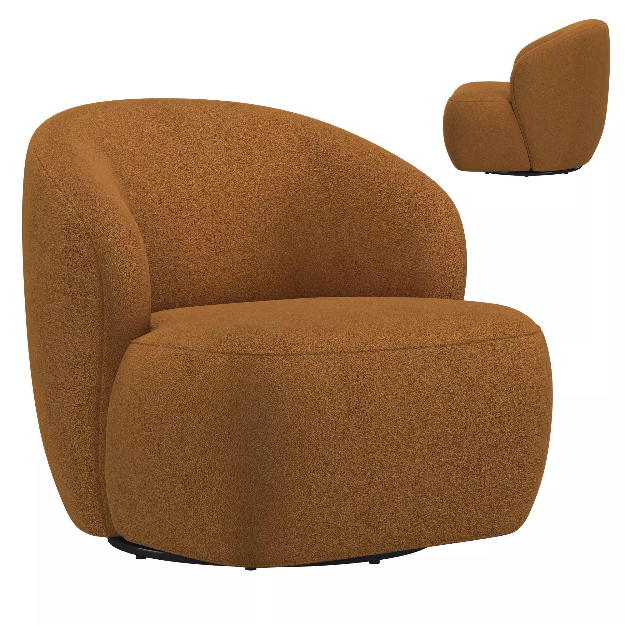 Lisete rotating chair 3D model_0