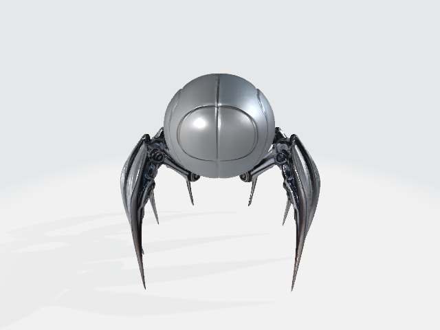 Spider robot 3D model_2