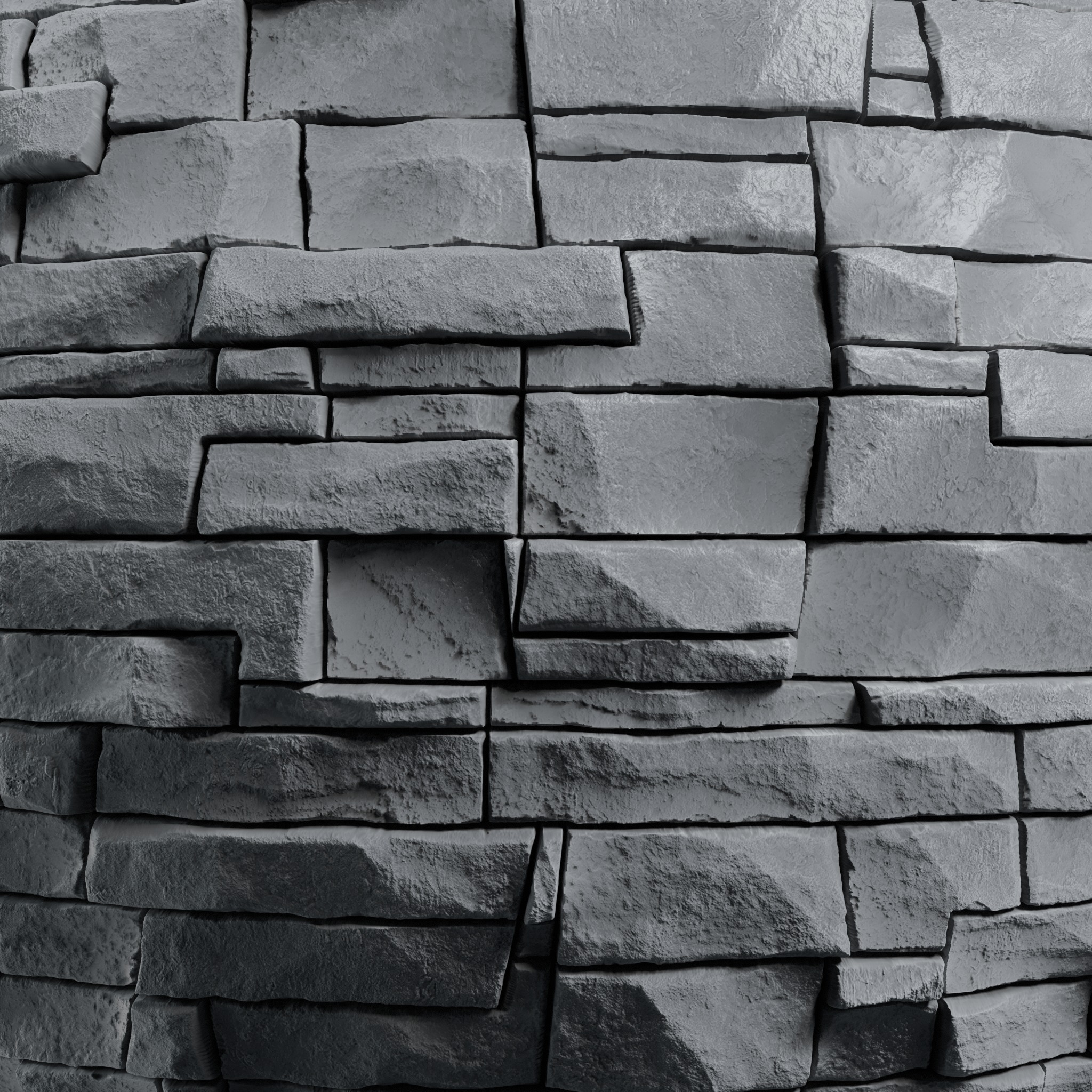 Stone and Tile Alpha Brush - HA04 - 4K - 16bit - SBSAR Texture_14