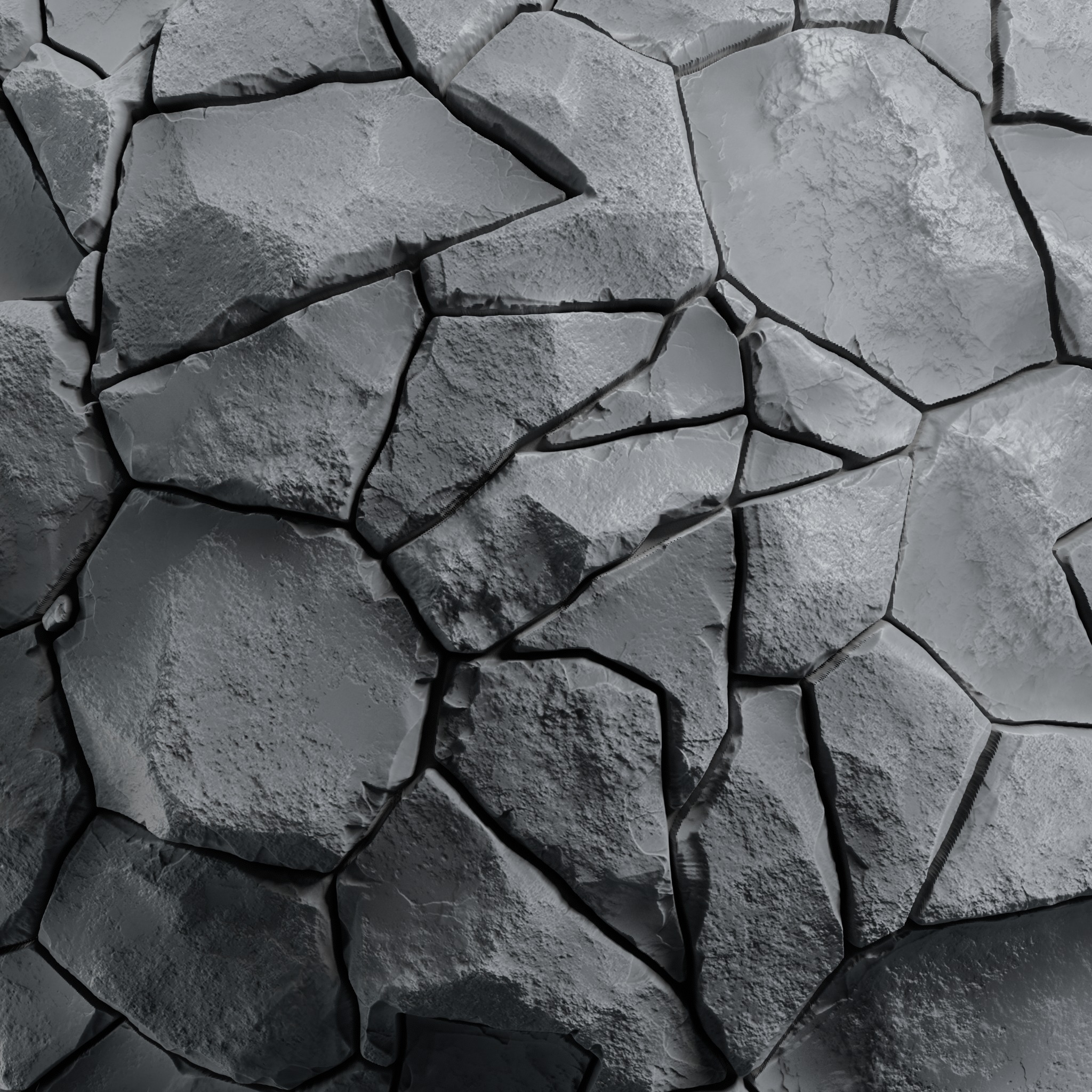 Stone and Tile Alpha Brush - HA04 - 4K - 16bit - SBSAR Texture_19