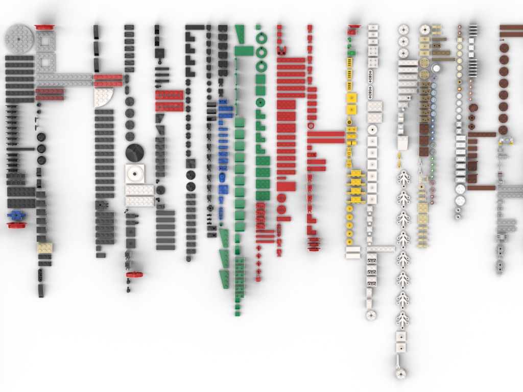 PixelBricks3D - Lego  Winter Holiday Train  3D print model_3