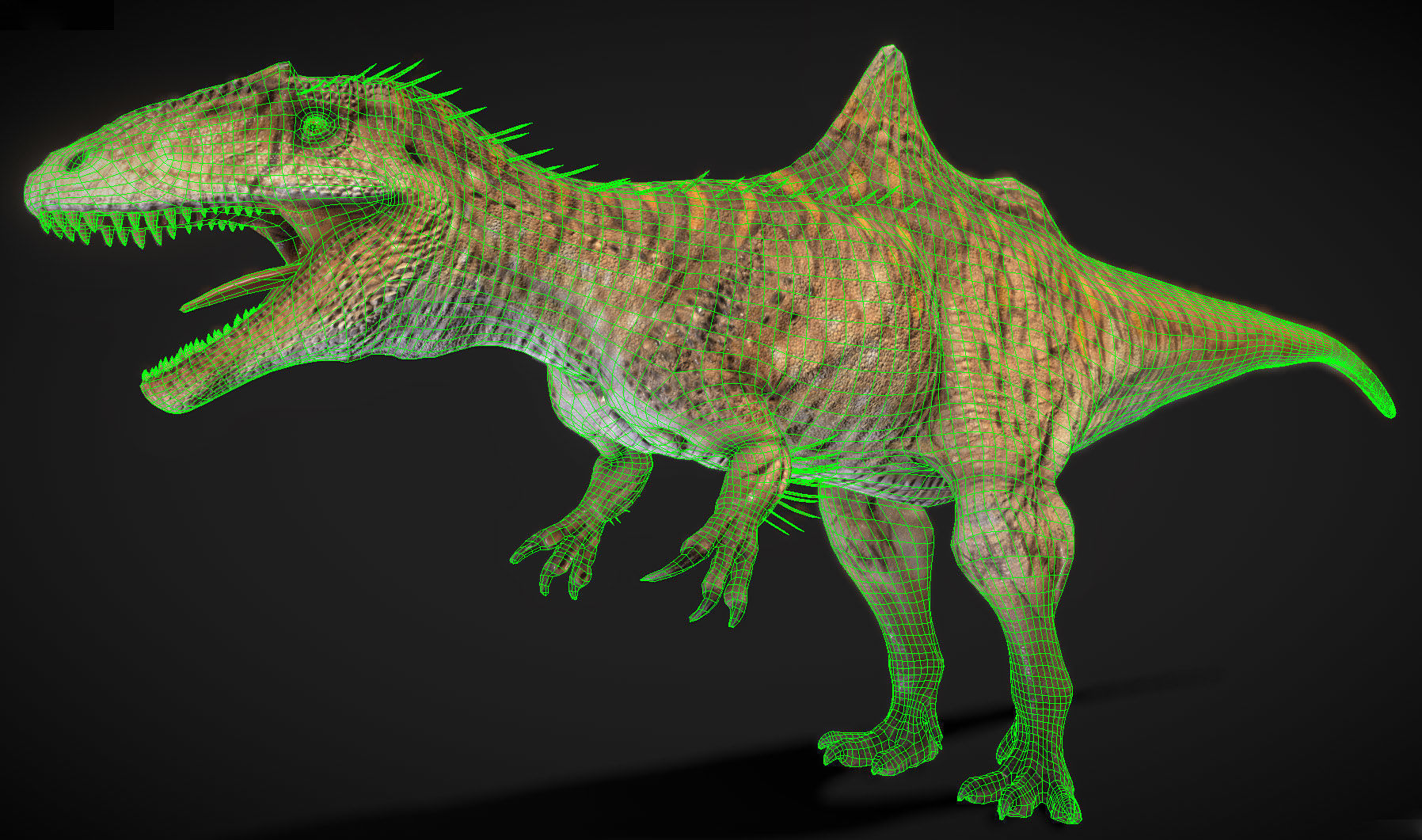 Concavenator Low-poly 3D model_3