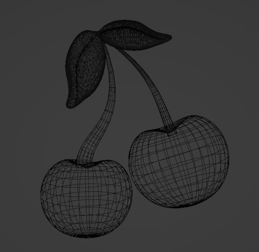 Cherry - High-Quality 3D Model Low-poly 3D model_3