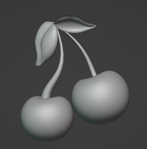Cherry - High-Quality 3D Model Low-poly 3D model_1
