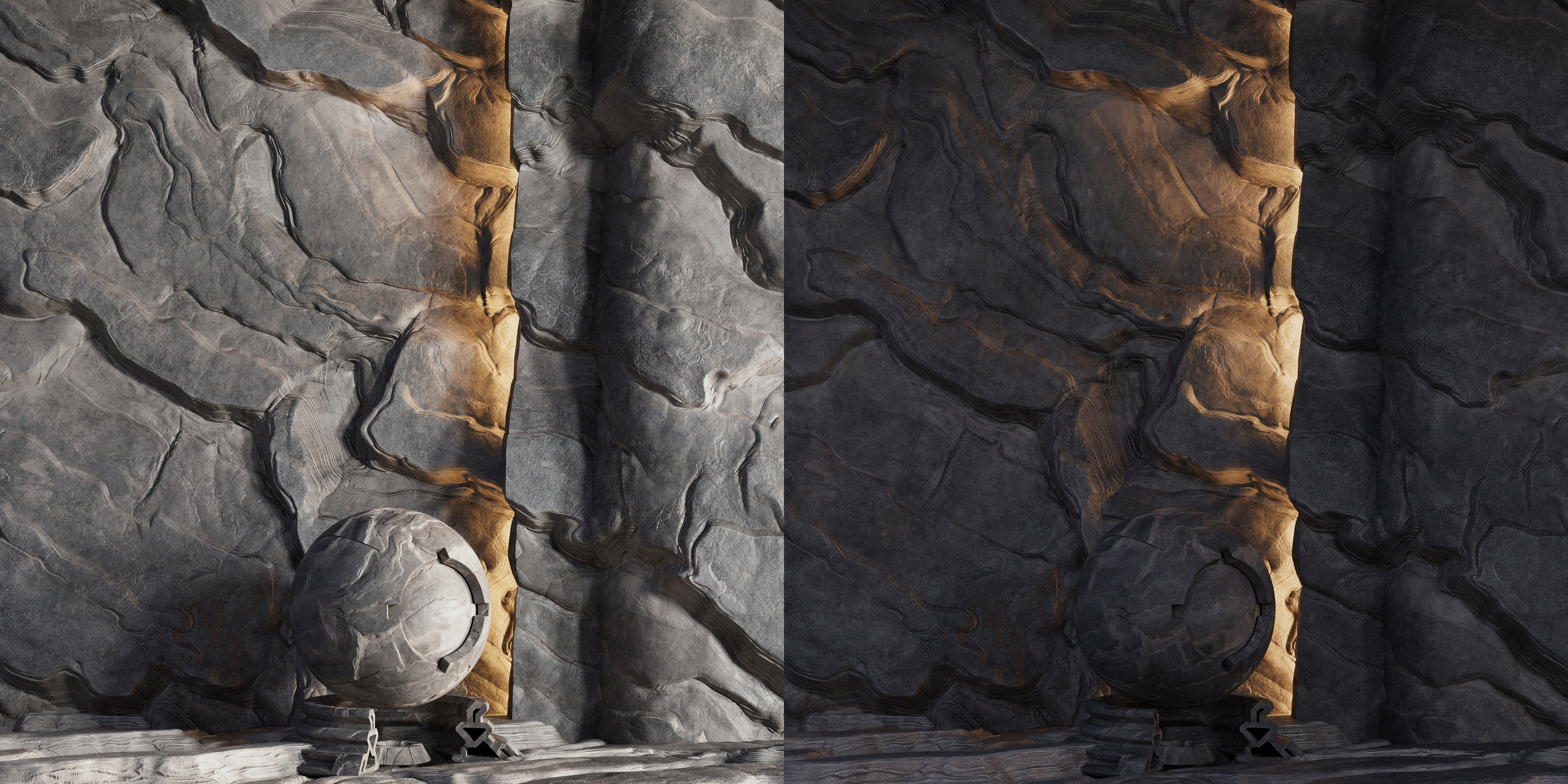 H105 Rock Cliff - PBR - 4K - Seamless - SBSAR Texture_4