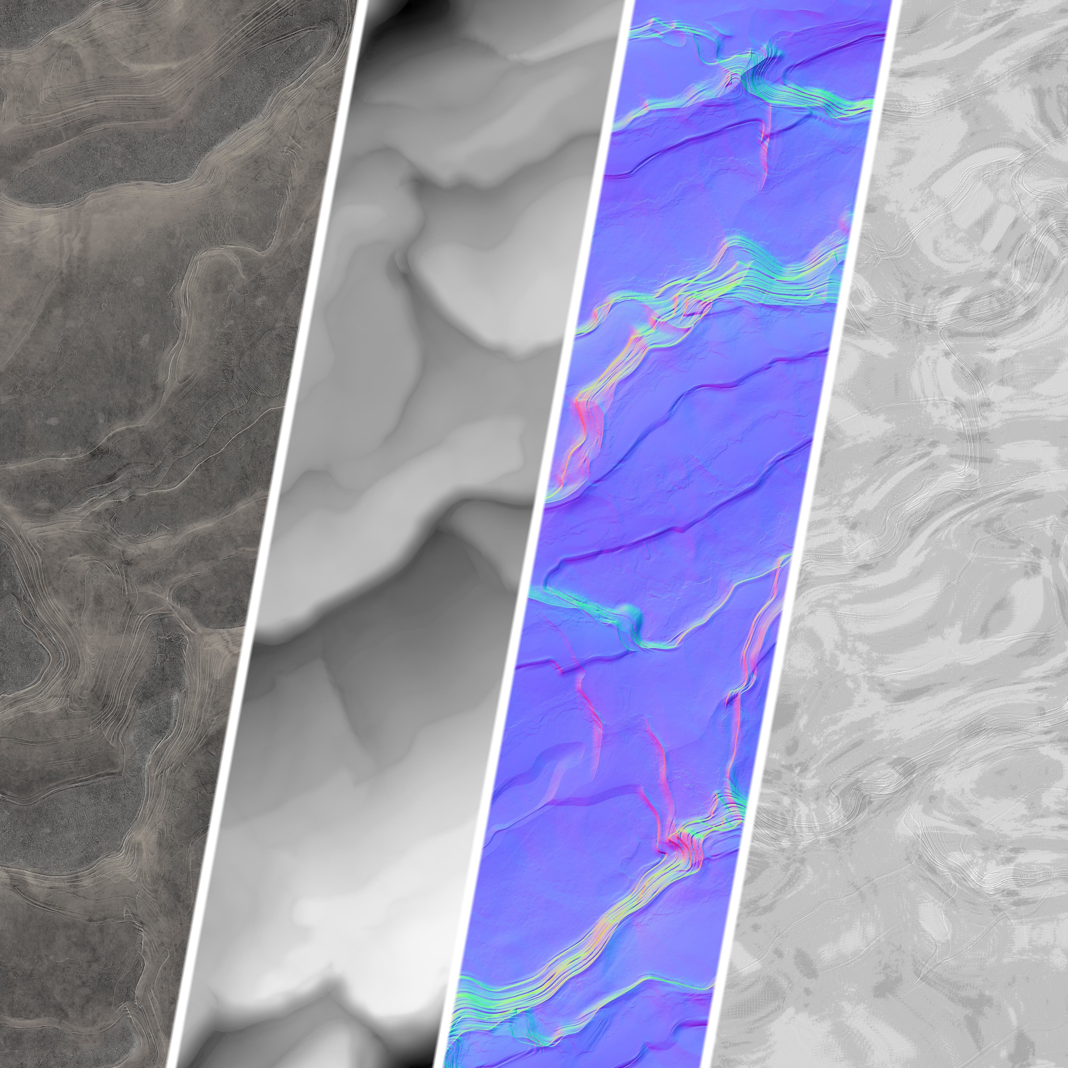 H105 Rock Cliff - PBR - 4K - Seamless - SBSAR Texture_12