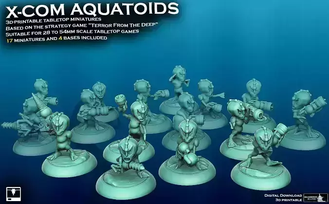 XCOM Terror From The Deep Aquatoids 3D print model