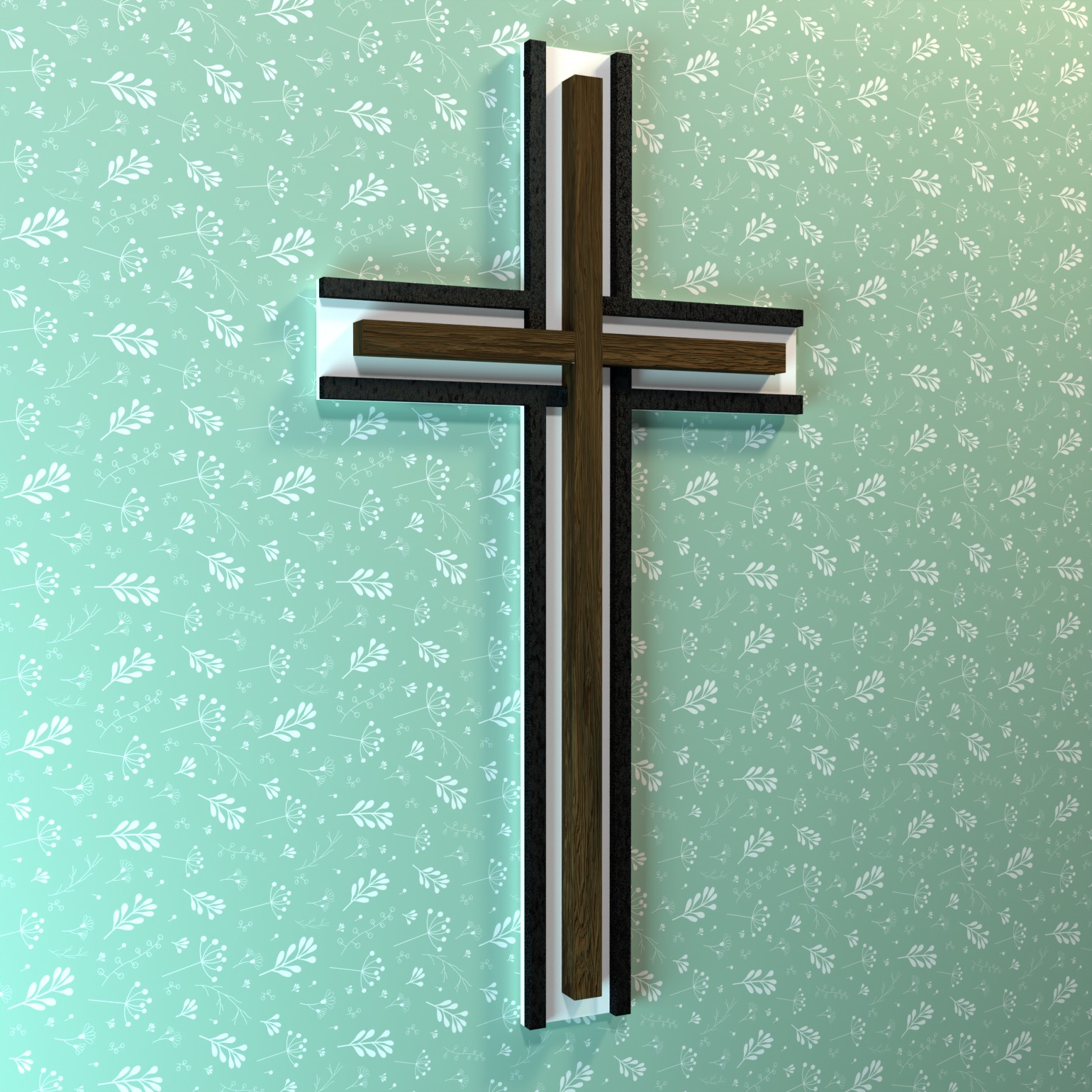 Wall cross -17 3D print model 3D print model_2