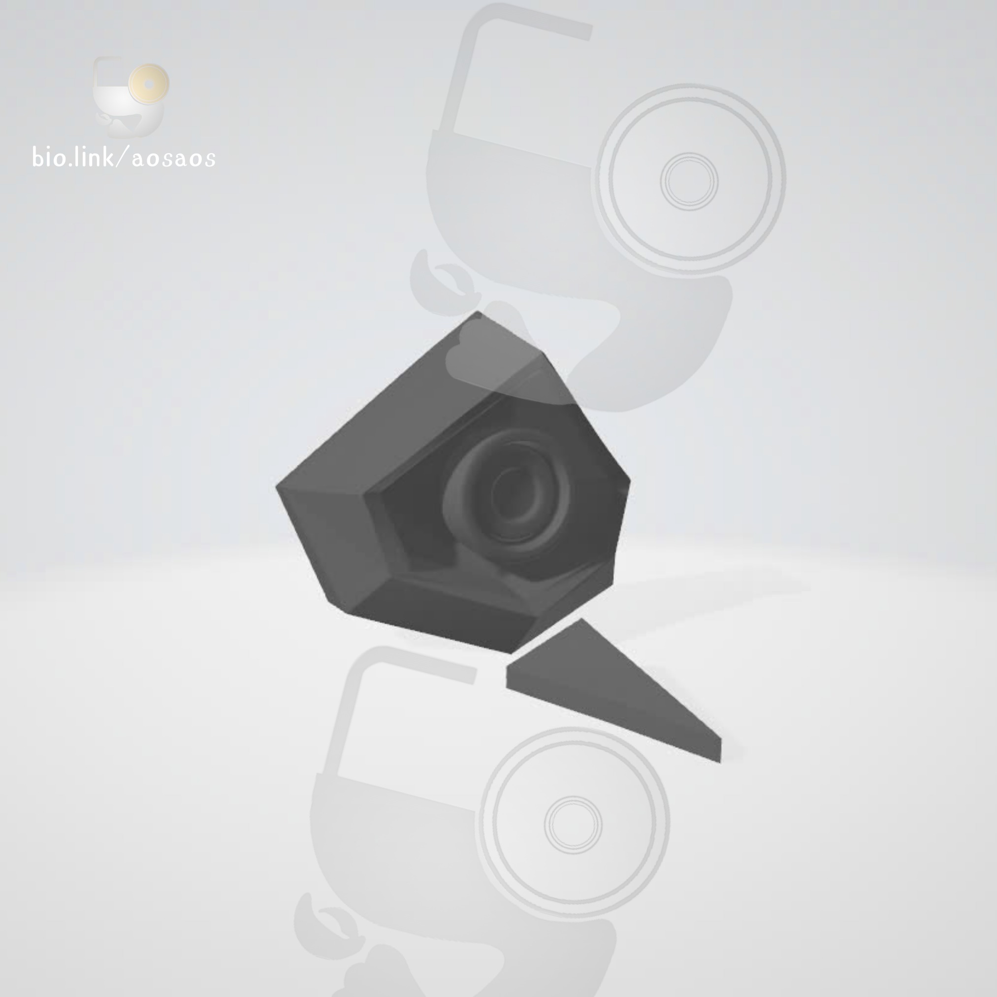 Cypher Valorant Helmet PROP STL OBJ 3D print model_2