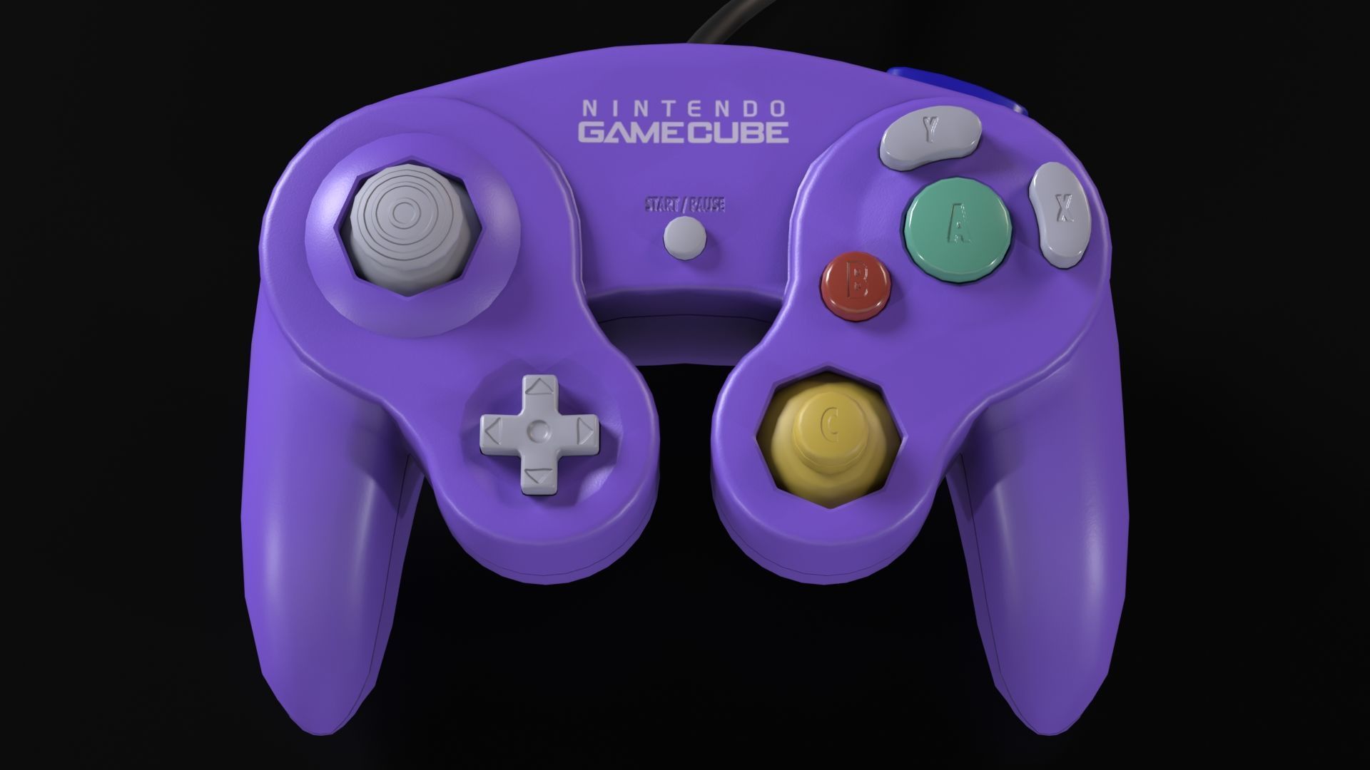 Nintendo Gamecube Low-poly 3D model_19