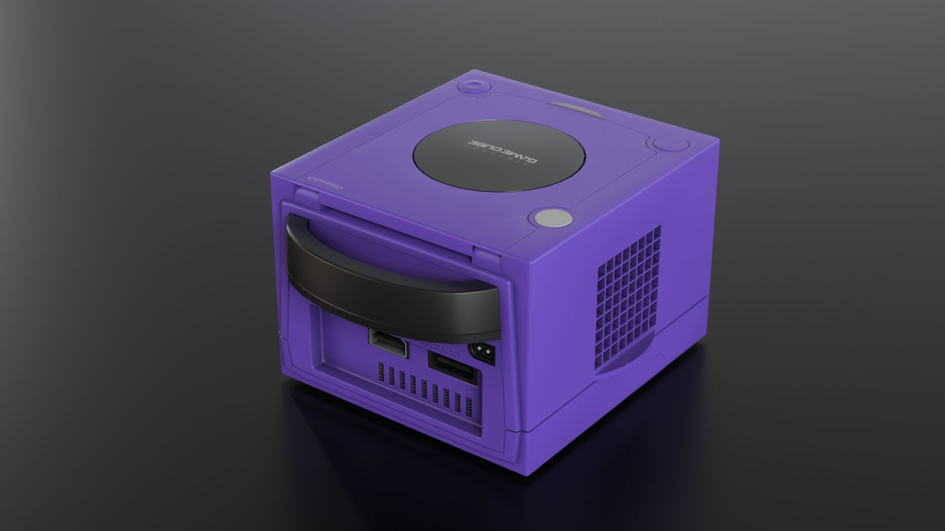 Nintendo Gamecube Low-poly 3D model_4