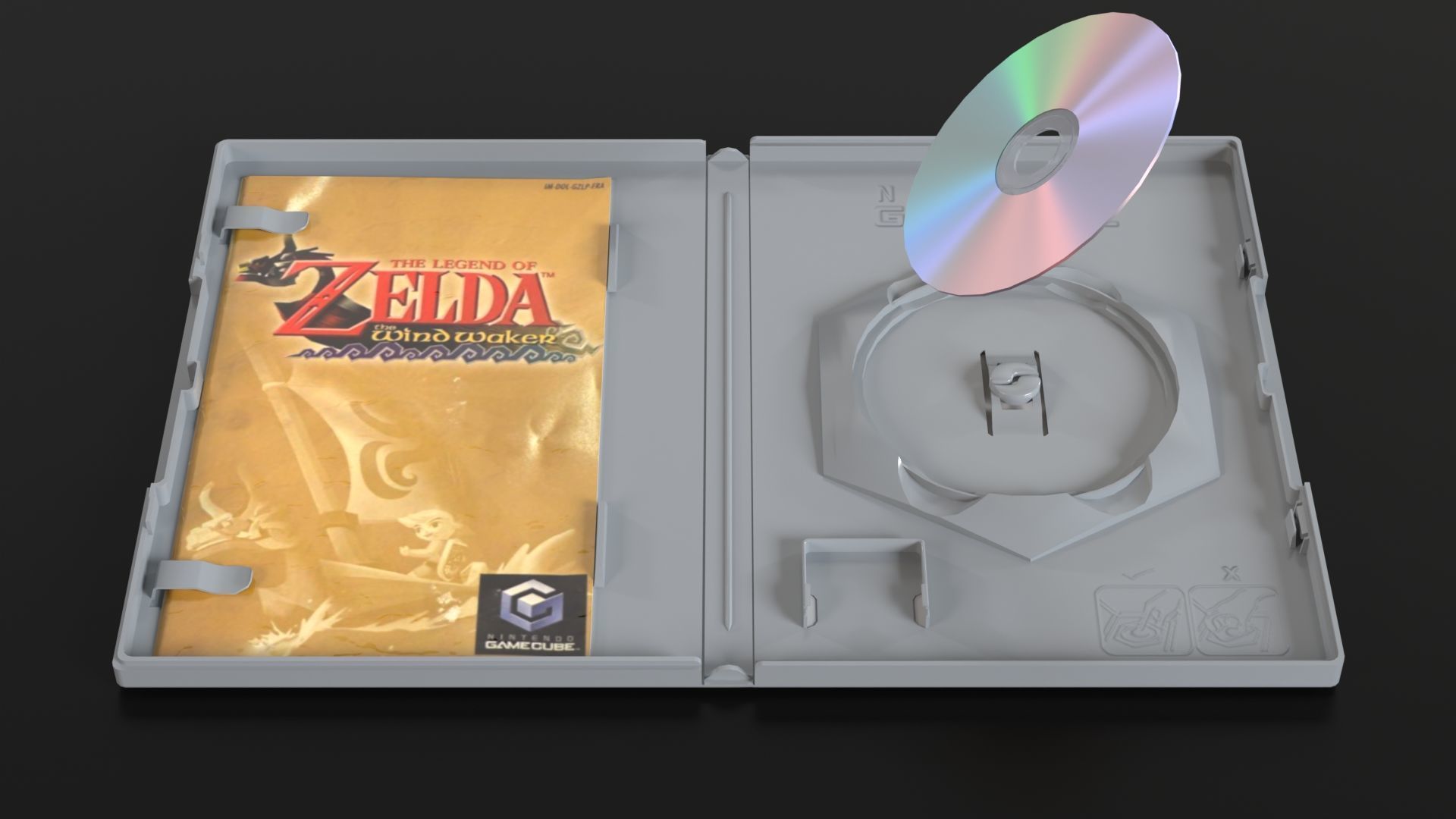 Nintendo Gamecube Low-poly 3D model_27