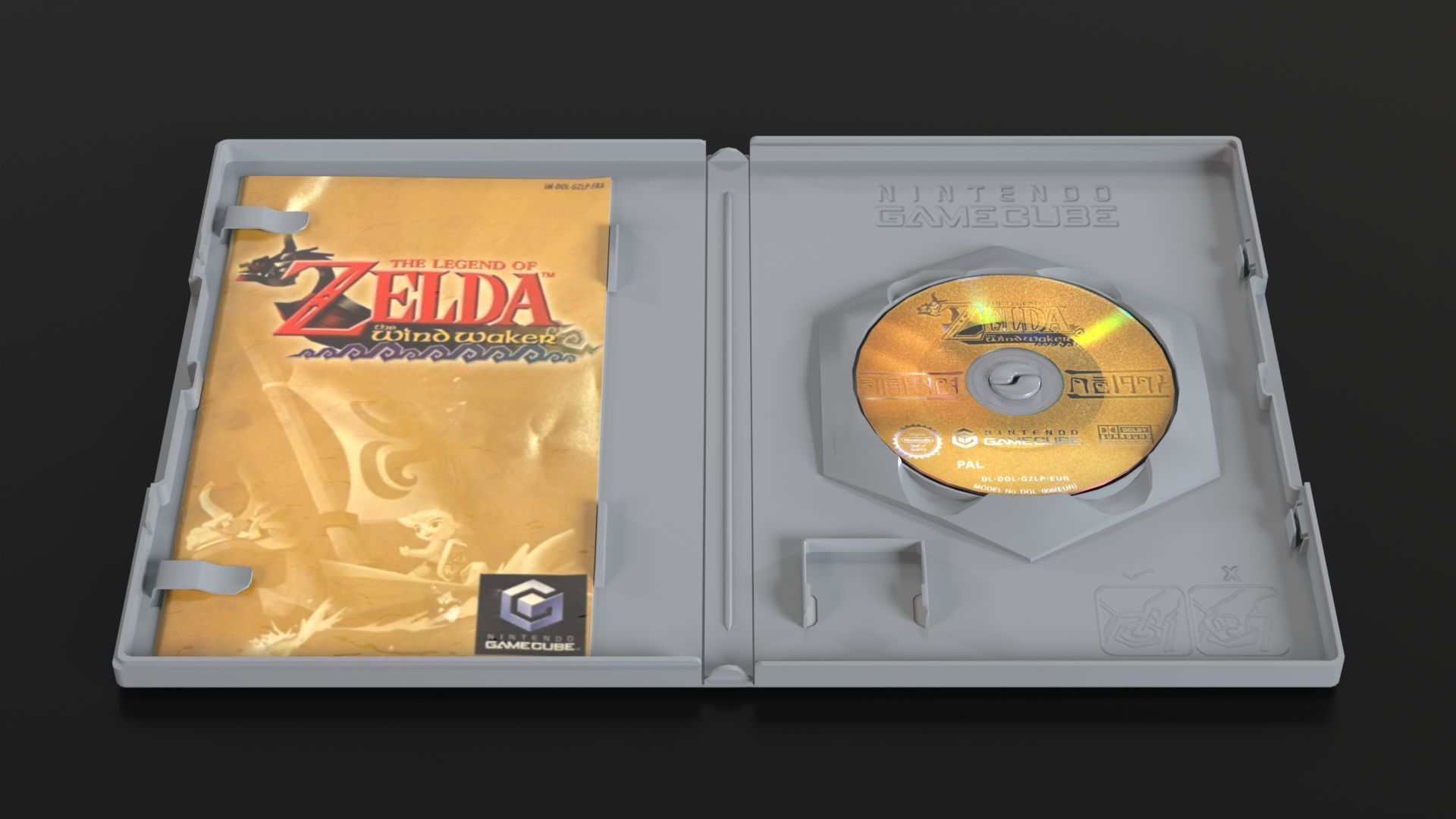 Nintendo Gamecube Low-poly 3D model_26