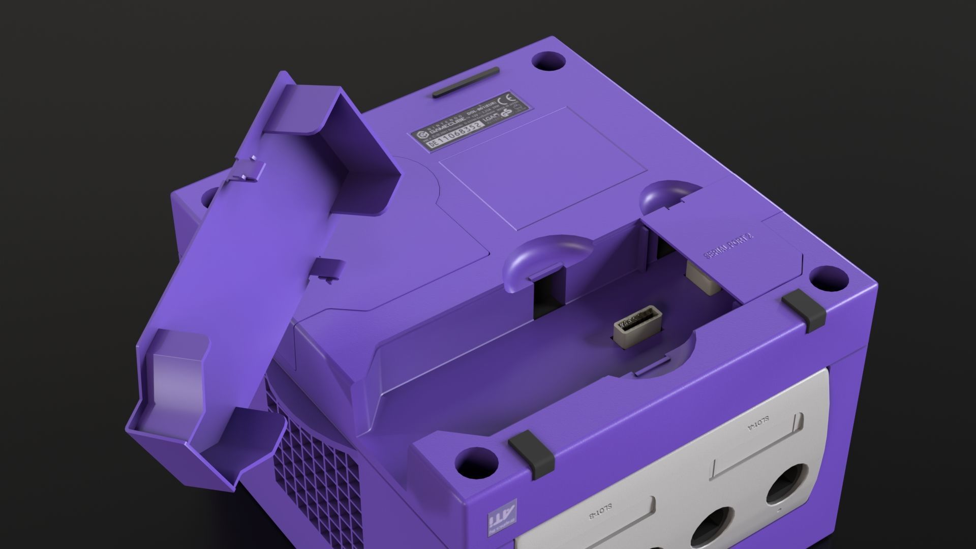 Nintendo Gamecube Low-poly 3D model_12