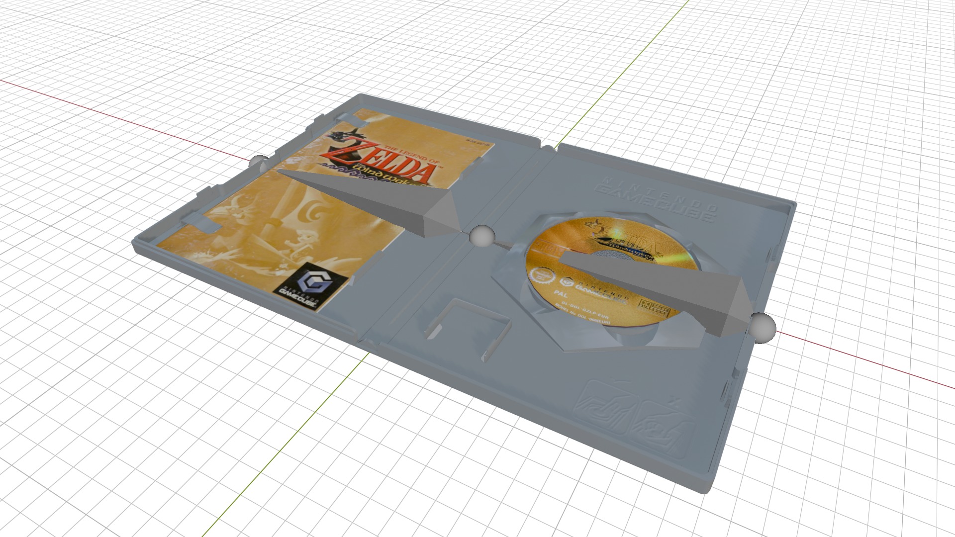 Nintendo Gamecube Low-poly 3D model_45