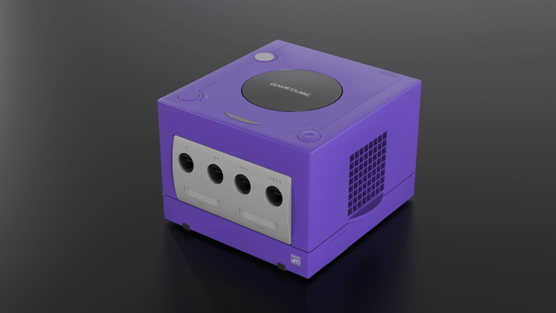 Nintendo Gamecube Low-poly 3D model_3