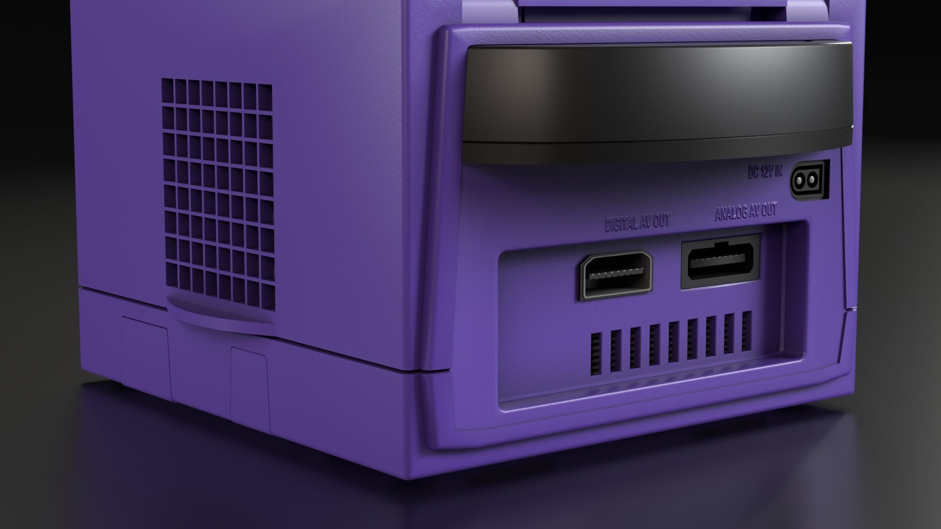 Nintendo Gamecube Low-poly 3D model_6