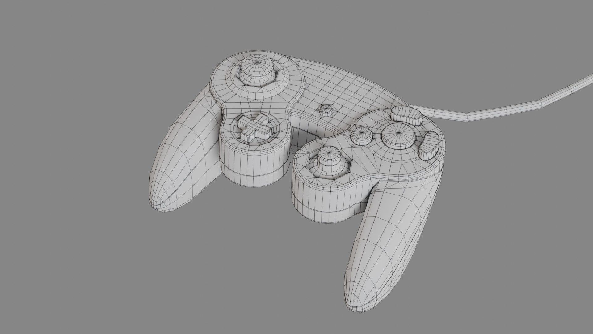 Nintendo Gamecube Low-poly 3D model_38