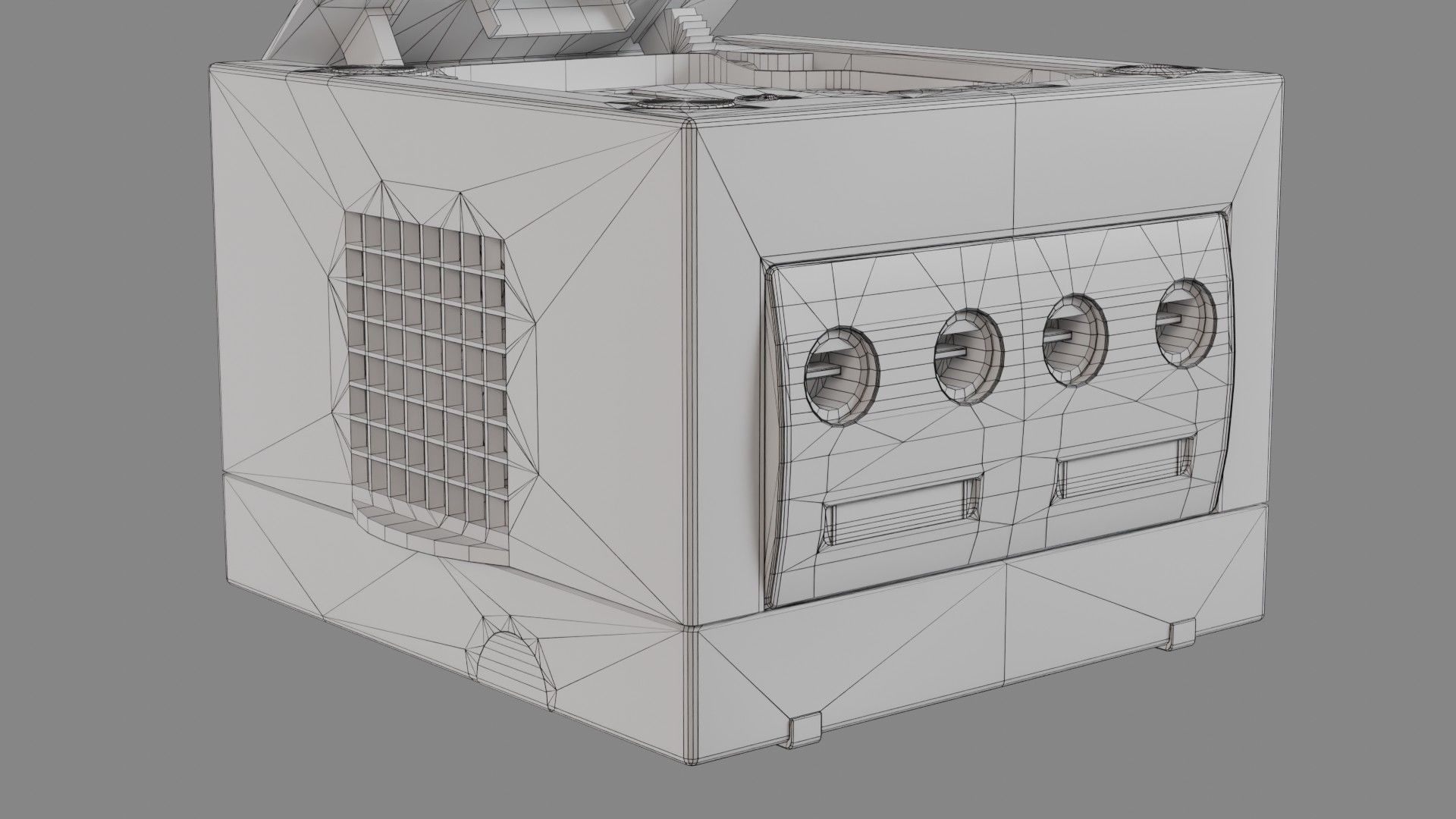 Nintendo Gamecube Low-poly 3D model_32