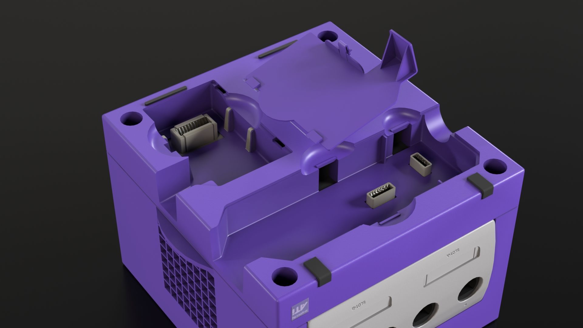 Nintendo Gamecube Low-poly 3D model_14