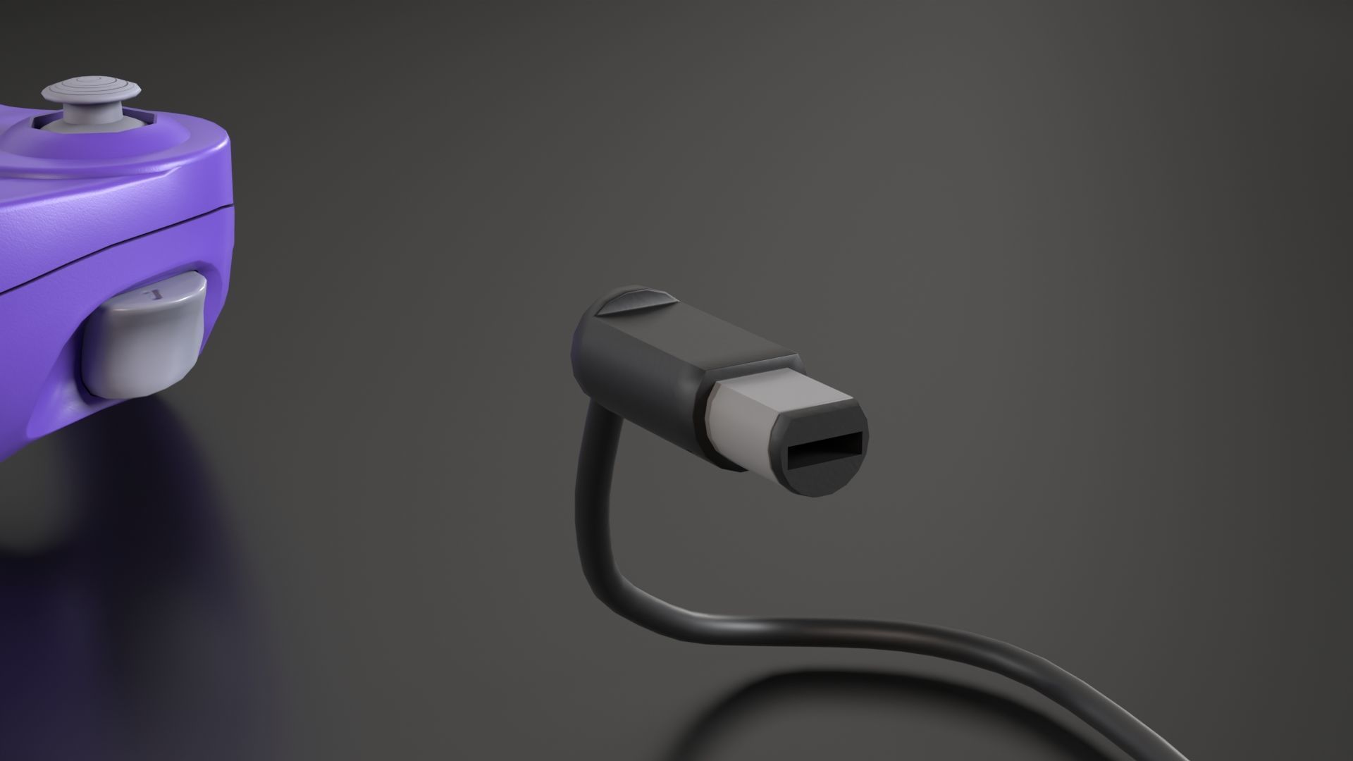 Nintendo Gamecube Low-poly 3D model_23