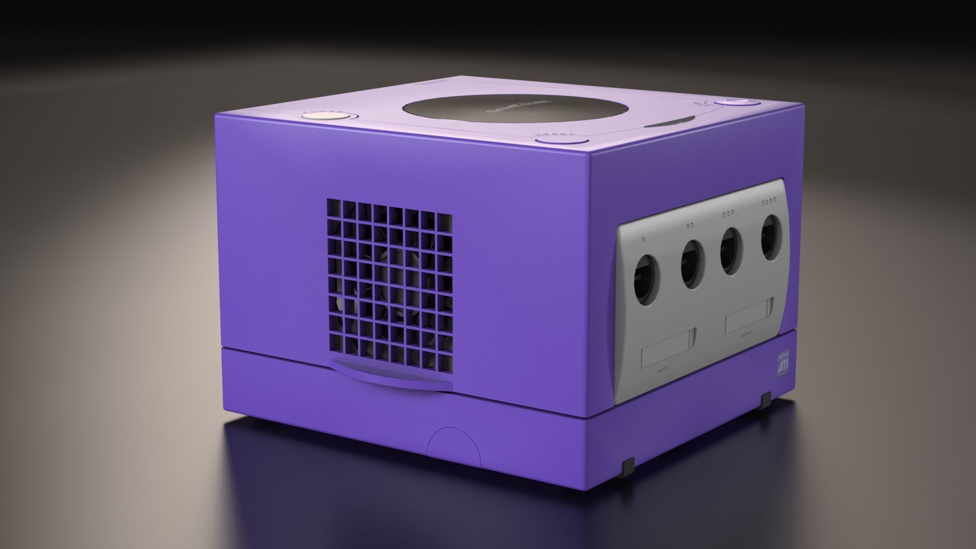 Nintendo Gamecube Low-poly 3D model_7
