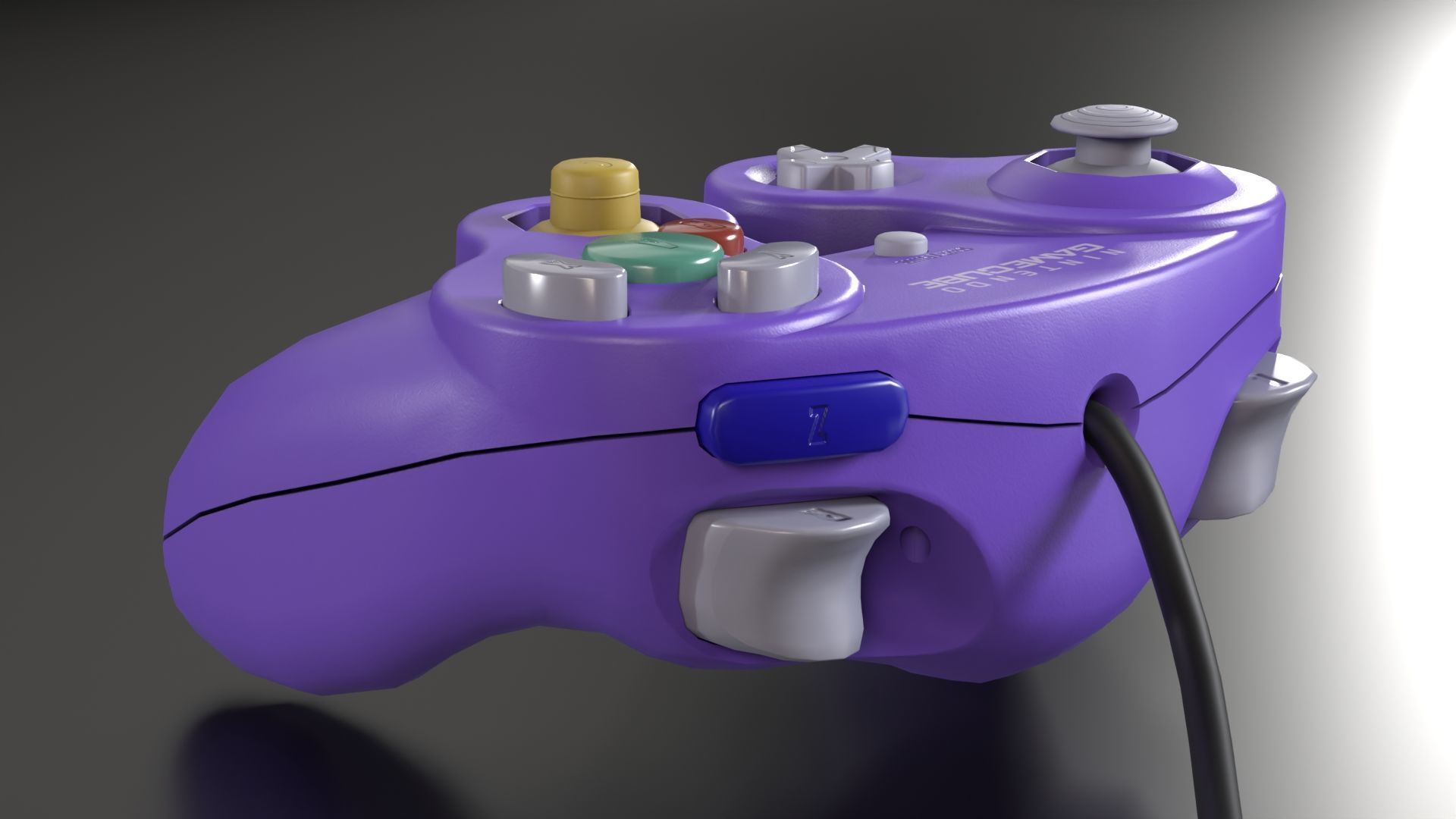 Nintendo Gamecube Low-poly 3D model_18