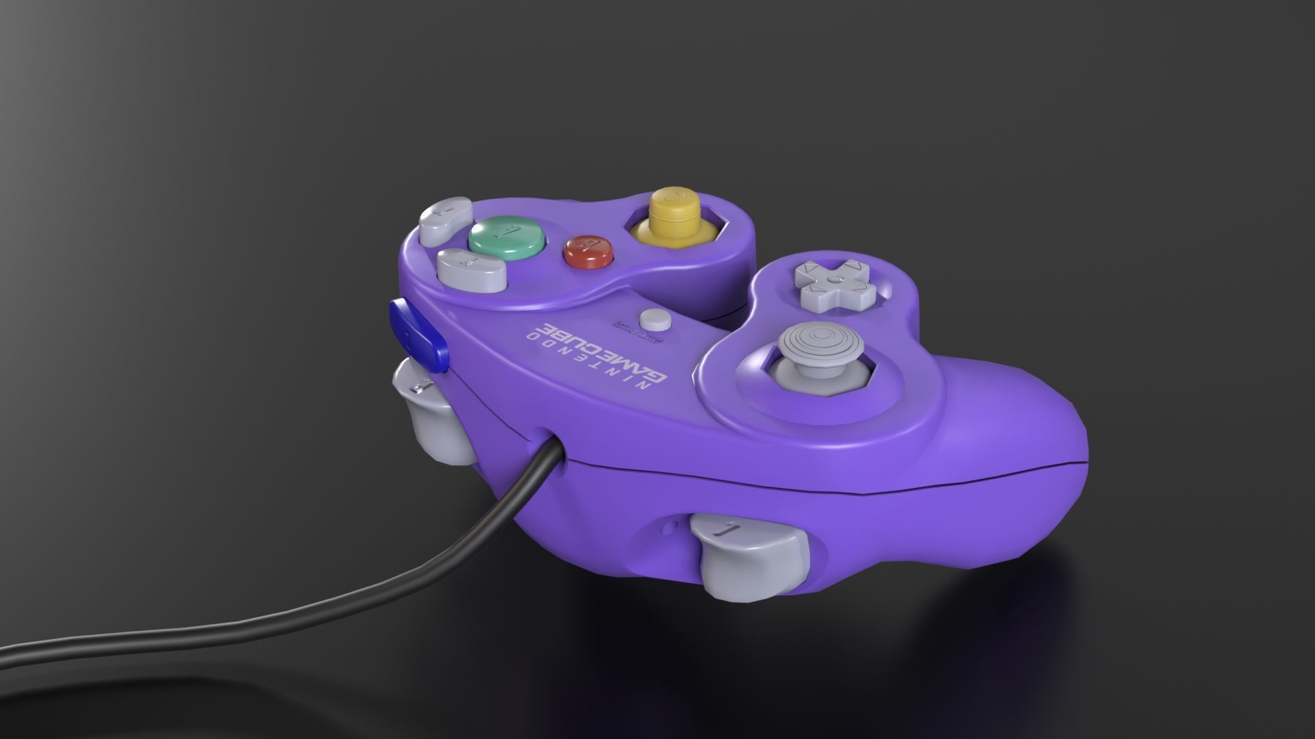 Nintendo Gamecube Low-poly 3D model_17