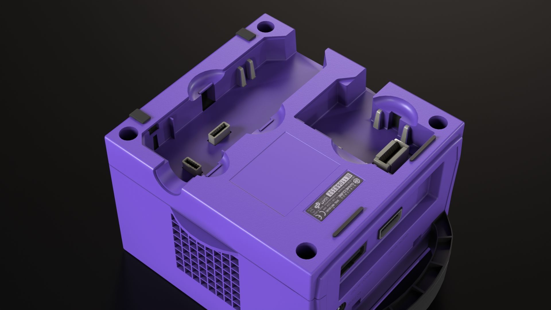 Nintendo Gamecube Low-poly 3D model_15